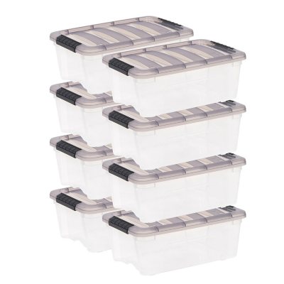 IRIS 13qt Heavy Duty Plastic Storage Bin with Durable Lid