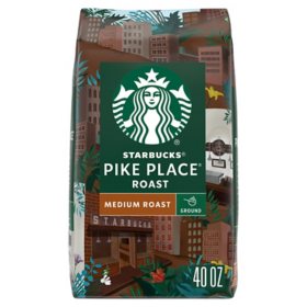 Starbucks Pike Place Medium Roast Ground Coffee, 40 oz.