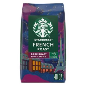Starbucks Dark French Roast Ground Coffee, 40 oz.