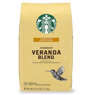 Starbucks Blonde Roast Ground Coffee, Veranda Blend (40 oz.) - Sam's Club