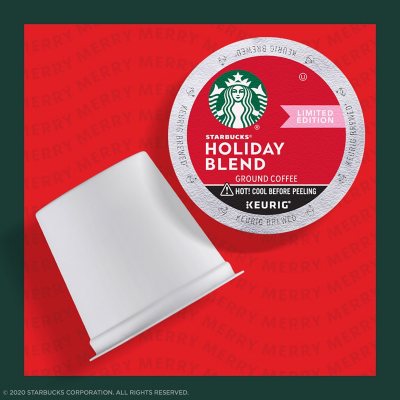 Starbucks Medium Roast K Cup Coffee Pods Holiday Blend 72 ct. Sam s Club