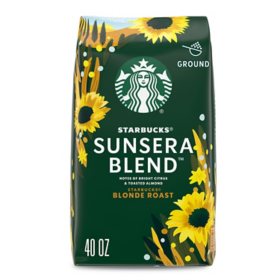 Starbucks Blonde Roast Ground Coffee, Sunsera Blend , 40 oz.