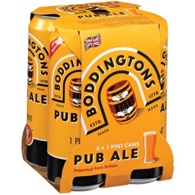 Boddingtons Pub Ale Beer 16 Fl Oz Can 4 Pk Sam S Club