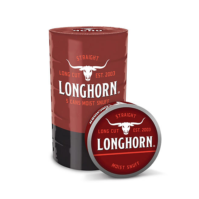 Longhorn Long Cut  Straight (5 cans)