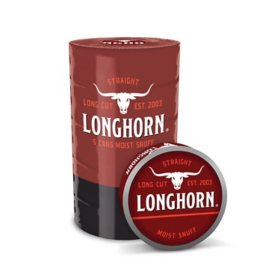 Longhorn Long Cut Straight 1.2 oz., 5 pk.