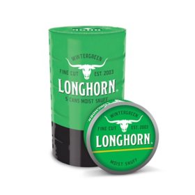 Longhorn Fine Cut Wintergreen 1.2 oz., 5 pk.