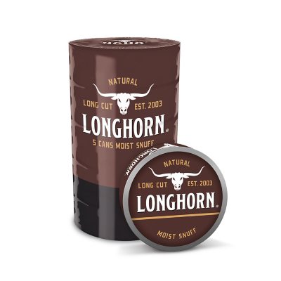 Longhorn Fine Cut Natural 5 Can Roll 12 Oz 5 Pk Sams Club 6156