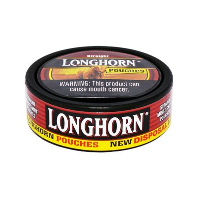 Longhorn Straight Moist Tobacco Pouch (10 Cans) Sam's Club