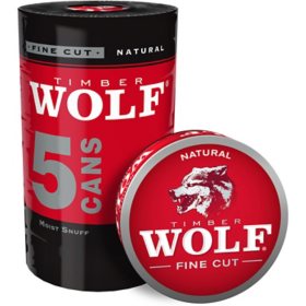 Timber Wolf Fine Cut Natural (5 cans)