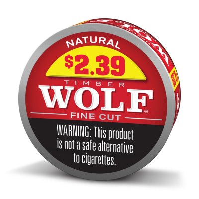 Timberwolf Natural Fine Cut.. Actually impressed. Smells much closer to  Copenhagen Snuff than I remember. I have tried so hard to like Longhorn  Natural and can't but this beats it hands down.