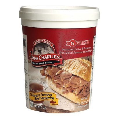 Papa Charlie S Italian Beef 5 Lbs Sam S Club