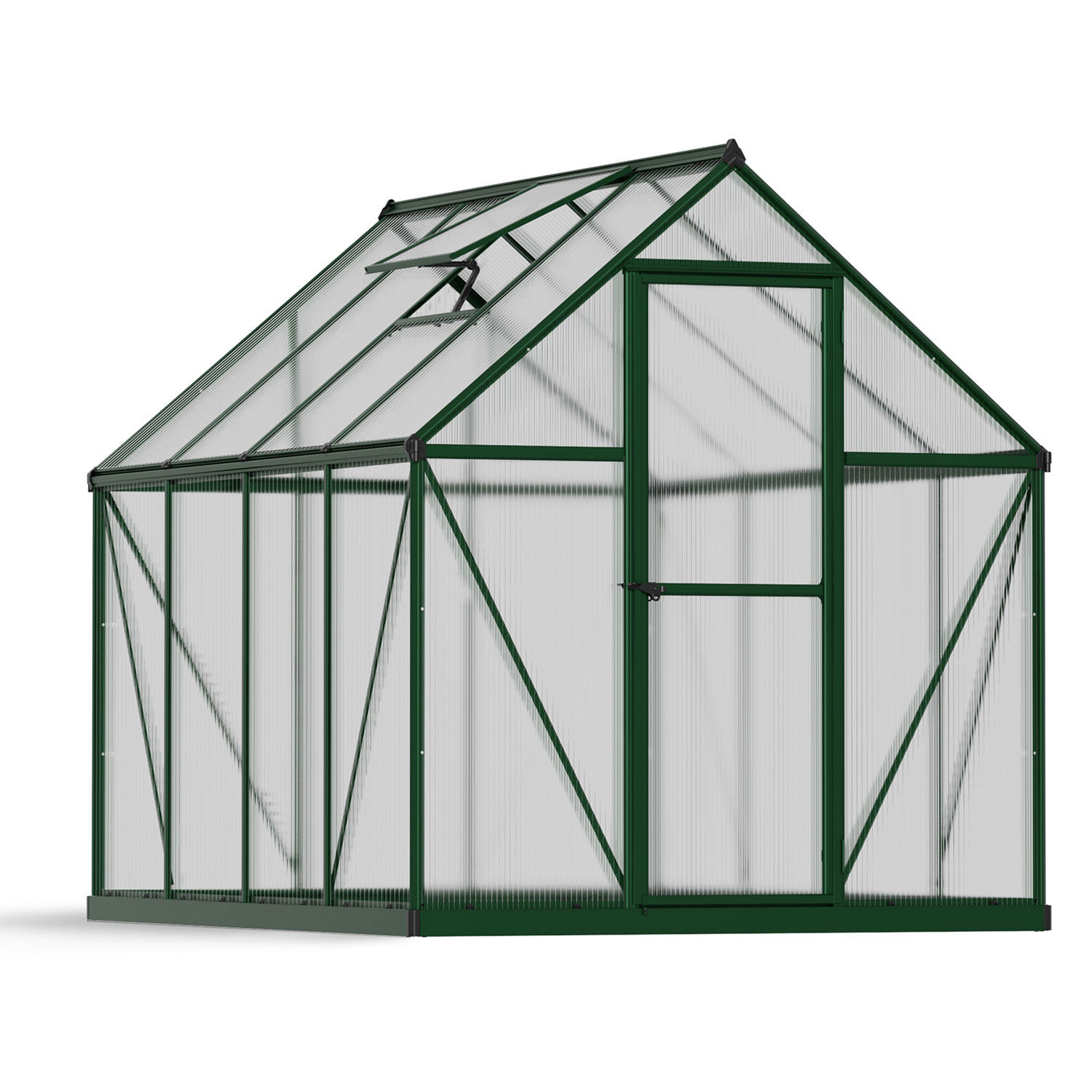 Photos - Greenhouses Canopia Palram Nature Mythos 6' x 8' Greenhouse - Green Frame - Twin-Wall HG5008G 