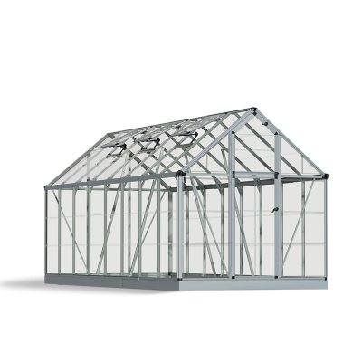 Palram - Canopia Snap & Grow 6 'x 16' Greenhouse, Silver - Sam's Club