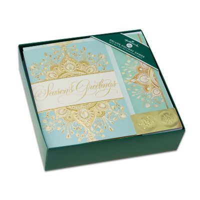 Hallmark DeluxeTraditional Boxed Holiday Cards SG Medallion Sam's Club