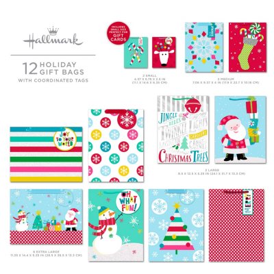 Hallmark christmas gift bags hot sale