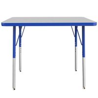 24" x 36" Rectangle T-Mold Adjustable Activity Table (Assorted Options)