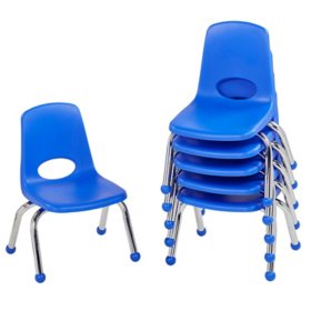 10" Stack Chair Ball Glide, 6-Pack (Assorted Colors)
