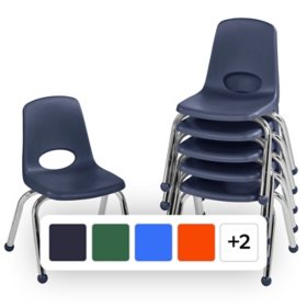 12" Stack Chair Ball Glide, 6-Pack (Assorted Colors)