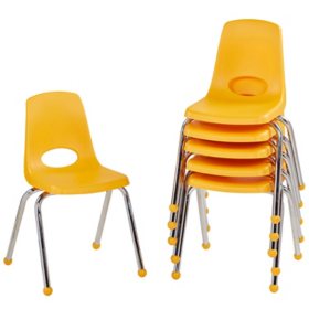 16" Stack Chair Ball Glide, 6-Pack (Assorted Colors)