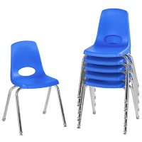 16" Stack Chair Swivel Glide, 6-Pack  (Assorted Colors)