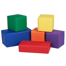 SoftScape Big Block Set, 6-Piece - Assorted
