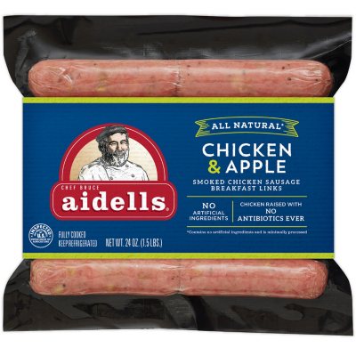 Aidells Chicken and Apple Smoked Sausage Breakfast Links ...
