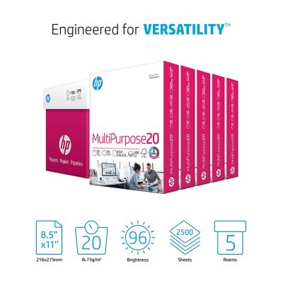 HP® MULTI-PURPOSE COPY PAPER, 8 1/2 X 11 96% BRIGHT, REAM - Multi access  office