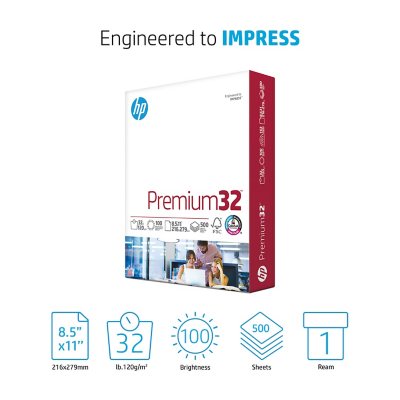 HP Premium Print Copy Paper 8 12 x 11 100 Bright 32 Lb Pallet Of
