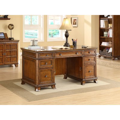 Whalen nottingham deals double pedestal desk