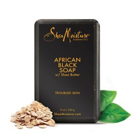 Shea Moisture African Black Soap with Shea Butter, 8 oz., 4 pk.