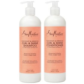 Shea Moisture Coconut & Hibiscus Shampoo & Conditioner (24 fl. oz., 2 pk.)
