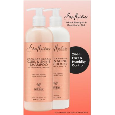 Shea Moisture Coconut & Hibiscus Shampoo & Conditioner, 24 Shea Moisture Coconut & Hibiscus Shampoo & Conditioner, 24