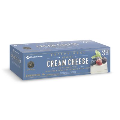 Member's Mark Cream Cheese (3 lbs.) Sam's Club