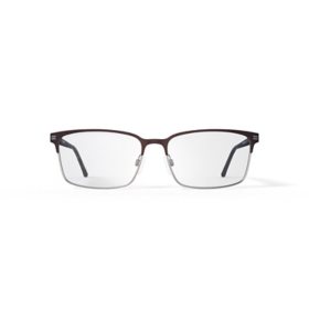 Geoffrey Beene XL G449 Brown Rectangular Eyeglasses		 		 		 		 		 		