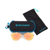 Free Country Women's Fashion Sunglasses with Microfiber Bag and Zippered Case