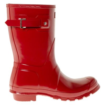 short red rain boots