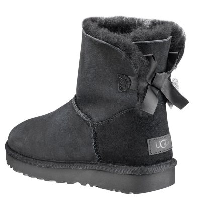 gray uggs with bows