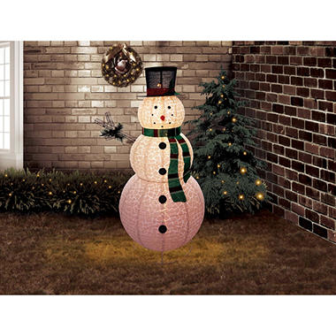 6 ft Pre-Lit Outdoor Pop-Up Snowman