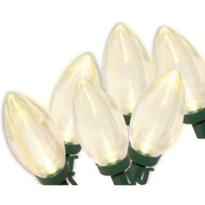 50 ct. LED Incandescentstyle Transparent C9 Lights White Sam's Club