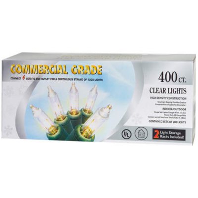 UL Commercial Grade Clear Lights 400ct Sam's Club
