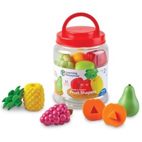 Learning Resources Snap-N-Learn Fruit Shapers - 16 pieces, Ages 2+ Toddler Learning Toys