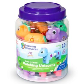  Learning Resources Snap-N-Learn Matching Unicorns, Multi Media