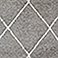 Gray, variant on Thayer Modern Diamond Shag Rug, Assorted Colors & Sizes
