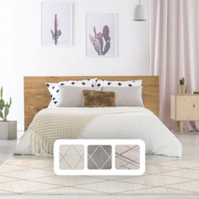 Thayer Modern Diamond Shag Rug, Assorted Colors & Sizes