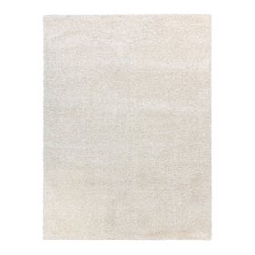 Thayer Shag Rug in Solid Ivory, 7'10" x 10'
