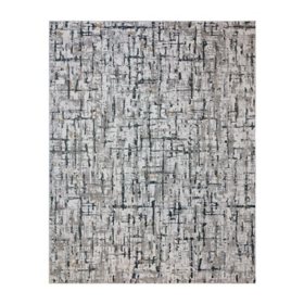 Quattro Lhasa Gray and Taupe Area Rug, Assorted Sizes