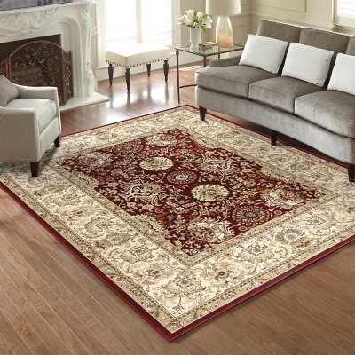 Gertmenian Majestic Astor Traditional Persian Area Rug:- Astor Red, 9'x13'