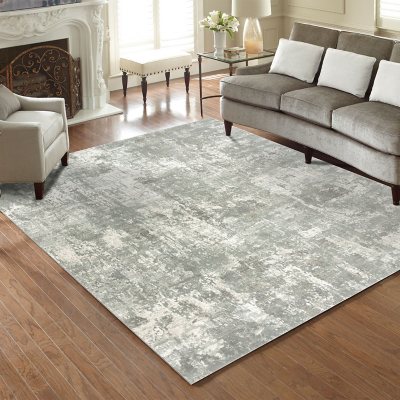 Gertmenian Majestic Roanne Transitional Area Rug:- Roanne Grey, 6'x9'