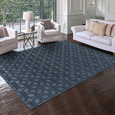 Gertmenian Malini Area Rug:- Haley Navy, 8'9'x13'1'