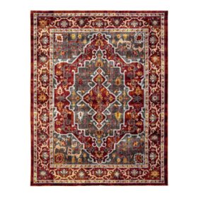 Brea Area Rug in Byrne Red, Assorted Sizes